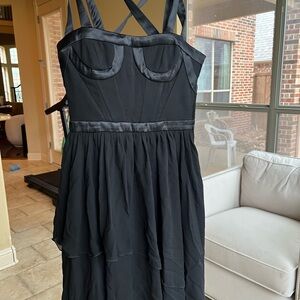 Versace for H&M Black Layered Mini Dress